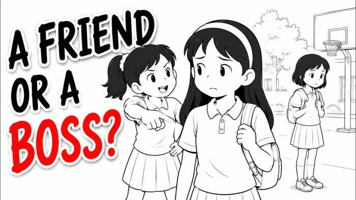The Friend Who Always Chose | A2 Illustrated Story + Critical Thinking Worksheet | ESL Ages 10+ cover