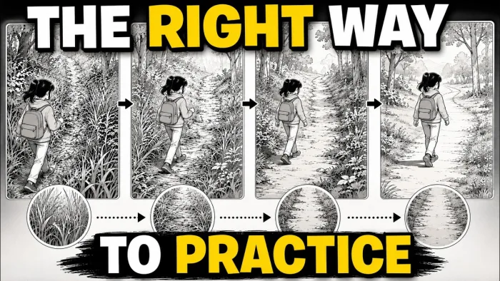 How to Practice the Right Way — Deliberate Practice & Neural Pathways | B1 ESL & ELA Worksheet cover