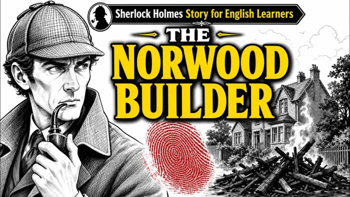 Sherlock Holmes – The Adventure of the Norwood Builder | B1 ESL & ELA Graded Reader Worksheet | With Answer Key cover